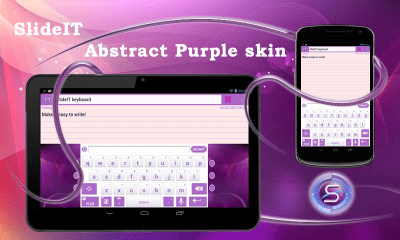 Capture d'écran de l'application SlideIT Abstract Purple Skin - #1