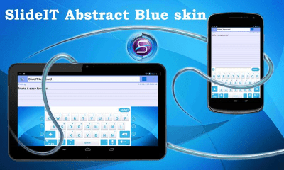 Capture d'écran de l'application SlideIT Abstract Blue Skin - #1