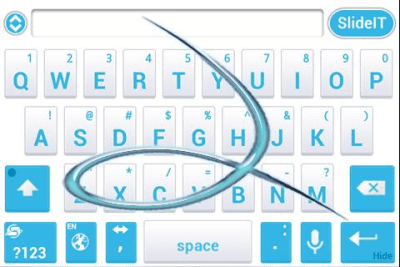 Capture d'écran de l'application SlideIT Abstract Blue Skin - #4