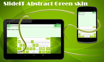 Capture d'écran de l'application SlideIT Abstract Green Skin - #1