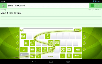 Capture d'écran de l'application SlideIT Abstract Green Skin - #3