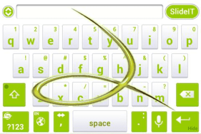 Capture d'écran de l'application SlideIT Abstract Green Skin - #4