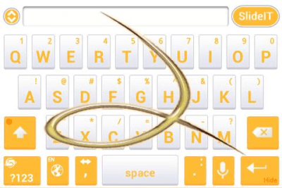 Capture d'écran de l'application SlideIT Abstract Orange Skin - #4