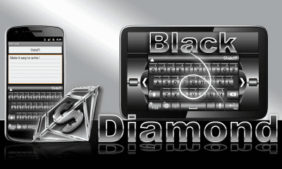 Capture d'écran de l'application SlideIT Black Diamond Skin - #1