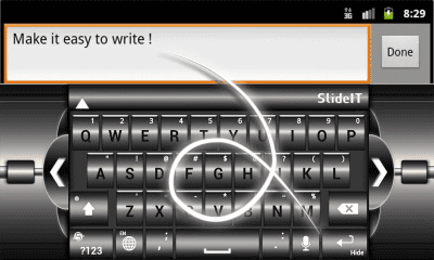 Capture d'écran de l'application SlideIT Black Diamond Skin - #3