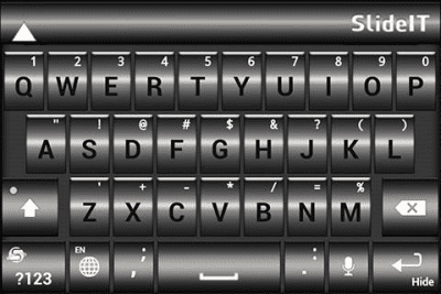 Capture d'écran de l'application SlideIT Black Diamond Skin - #4