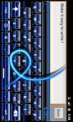 Capture d'écran de l'application SlideIT Blue Digital Skin - #3