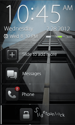 Capture d'écran de l'application Dark GO Locker Theme - #1