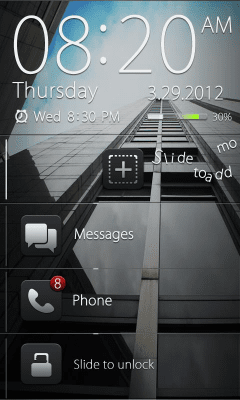 Capture d'écran de l'application Dark GO Locker Theme - #3
