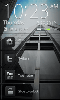Capture d'écran de l'application Dark GO Locker Theme - #7