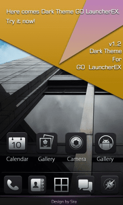 Capture d'écran de l'application Dark GO Locker Theme - #8