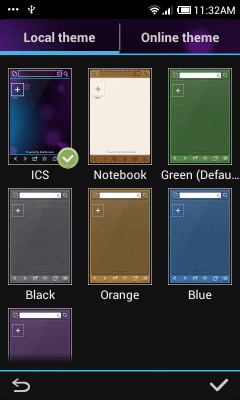 Capture d'écran de l'application ICS Boat Browser Mini Theme - #4