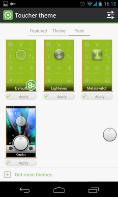 Capture d'écran de l'application Knobs Toucher Theme GO - #4