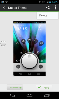 Capture d'écran de l'application Knobs Toucher Theme GO - #7