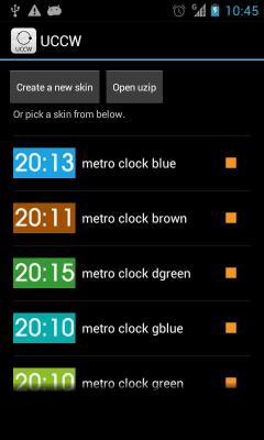 Capture d'écran de l'application Metro clock uccw skin - #6