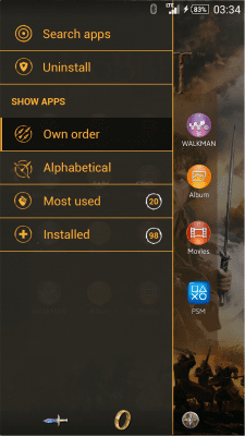 Capture d'écran de l'application XPERIA The Hobbit Theme - #3