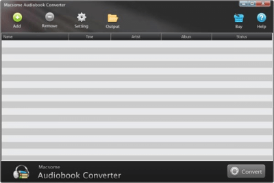 Capture d'écran de l'application Macsome AudioBook Converter - #1