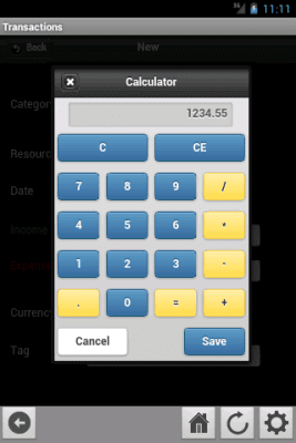 Capture d'écran de l'application InEx Finance - #5