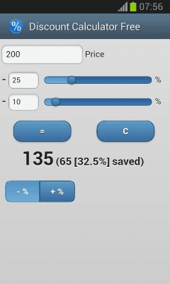 Capture d'écran de l'application Discount Calculator Free - #5