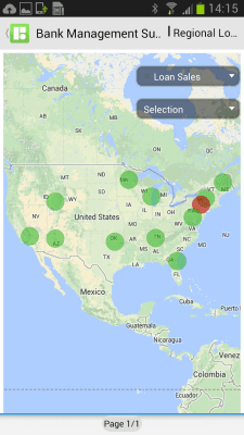 Capture d'écran de l'application SAP BusinessObjects Mobile - #3