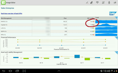 Capture d'écran de l'application SAP BusinessObjects Mobile - #9