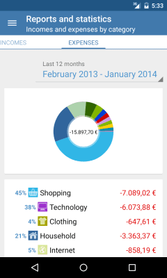 Capture d'écran de l'application Evermoney - #6