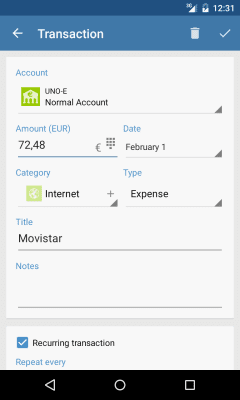 Capture d'écran de l'application Evermoney - #8