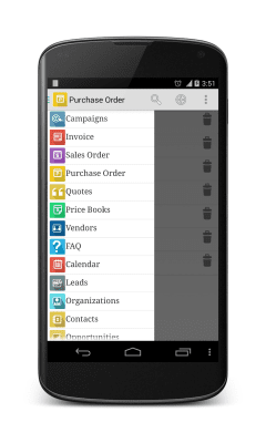 Capture d'écran de l'application anCRM - vTiger CRM Client - #4