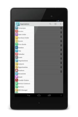 Capture d'écran de l'application anCRM - vTiger CRM Client - #5