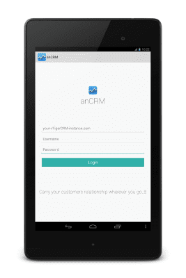 Capture d'écran de l'application anCRM - vTiger CRM Client - #6