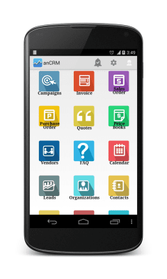 Capture d'écran de l'application anCRM - vTiger CRM Client - #10