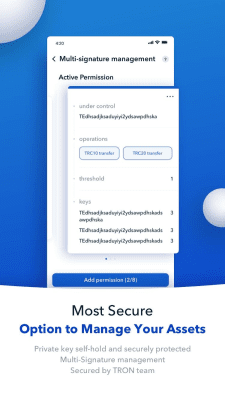 Capture d'écran de l'application TronLink Wallet - #3