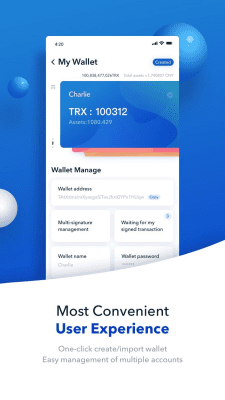 Capture d'écran de l'application TronLink Wallet - #4