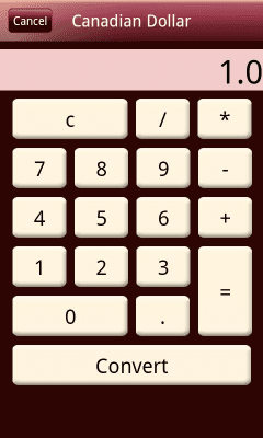 Capture d'écran de l'application MyCurrency - #3