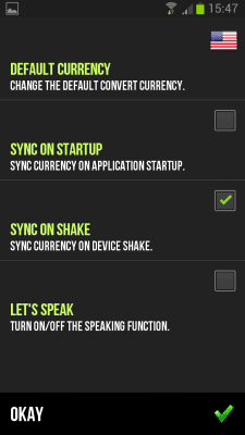 Capture d'écran de l'application Talking Currency Converter - #4