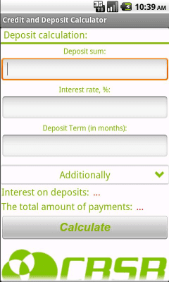 Capture d'écran de l'application Loan and Deposit calculator - #2