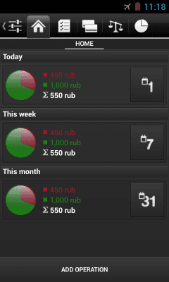 Capture d'écran de l'application Gestionnaire des coûts - #3