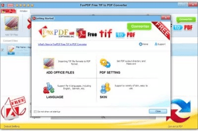 Capture d'écran de l'application FoxPDF Free TIF to PDF Converter - #1