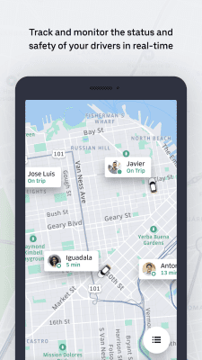 Capture d'écran de l'application Uber FLEET - #2