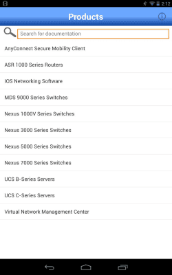 Capture d'écran de l'application Cisco Tech Docs - #4