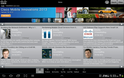 Capture d'écran de l'application Cisco Connect 360 - #1