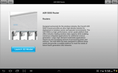 Capture d'écran de l'application Cisco Connect 360 - #3