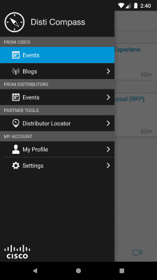 Capture d'écran de l'application Cisco Disti Compass - #1