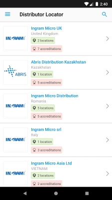 Capture d'écran de l'application Cisco Disti Compass - #5