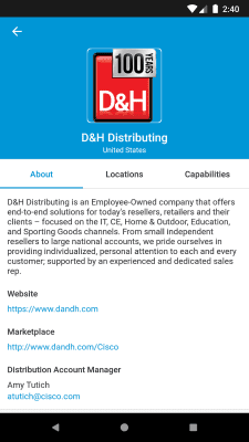Capture d'écran de l'application Cisco Disti Compass - #6
