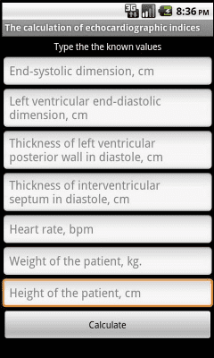 Capture d'écran de l'application Echocardiographie - #1