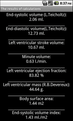 Capture d'écran de l'application Echocardiographie - #3