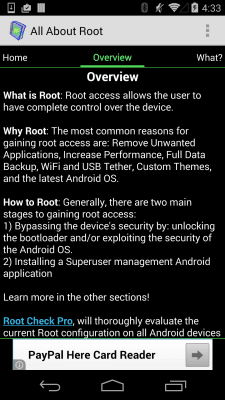 Capture d'écran de l'application Root for Android - All About - #7
