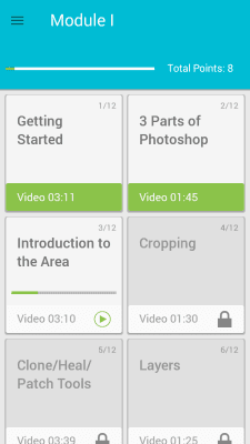 Capture d'écran de l'application Apprendre PHOTOSHOP - #2