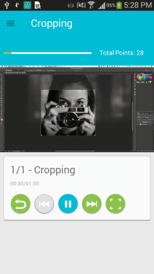 Capture d'écran de l'application Apprendre PHOTOSHOP - #3